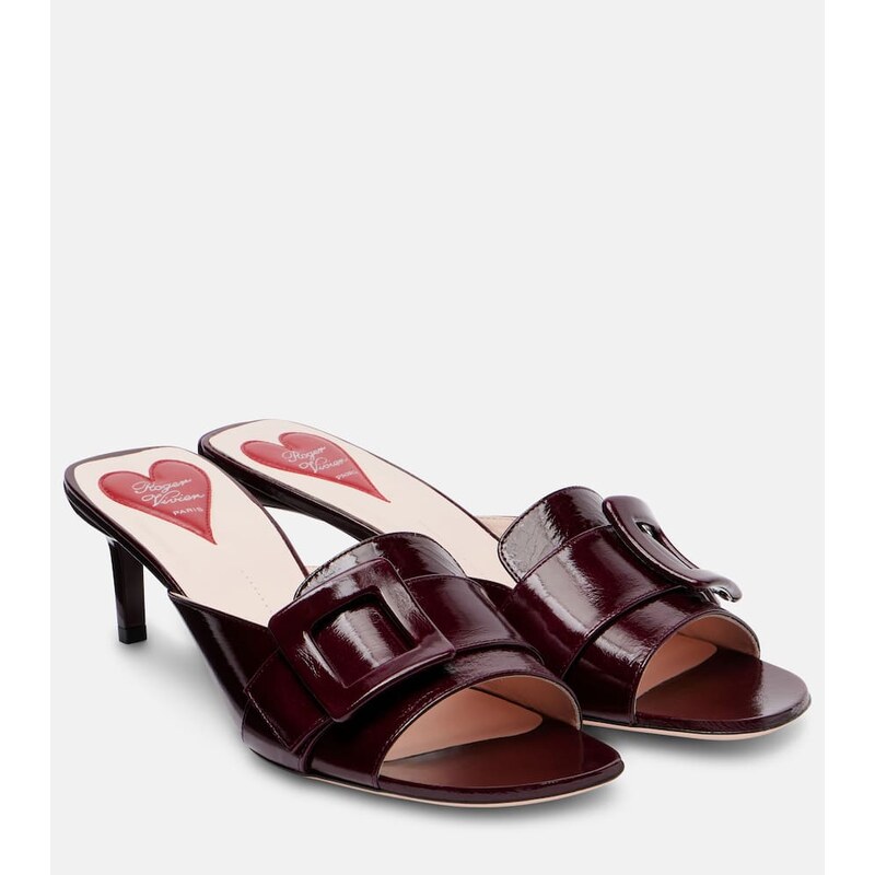 Roger Vivier Viv Canard 55 leather mules