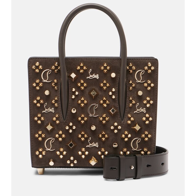 Christian Louboutin Paloma Small embellished suede tote bag