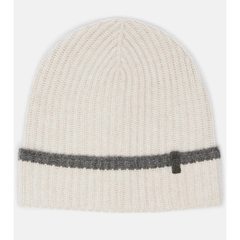 Brunello Cucinelli Monili cashmere beanie