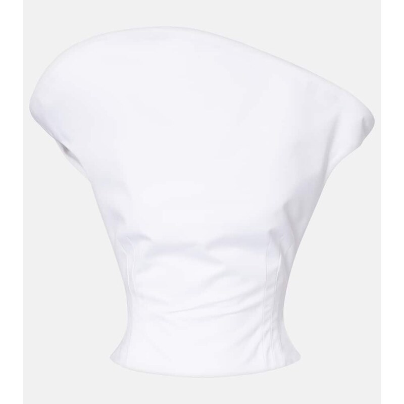 Magda Butrym Asymmetric cotton bustier top