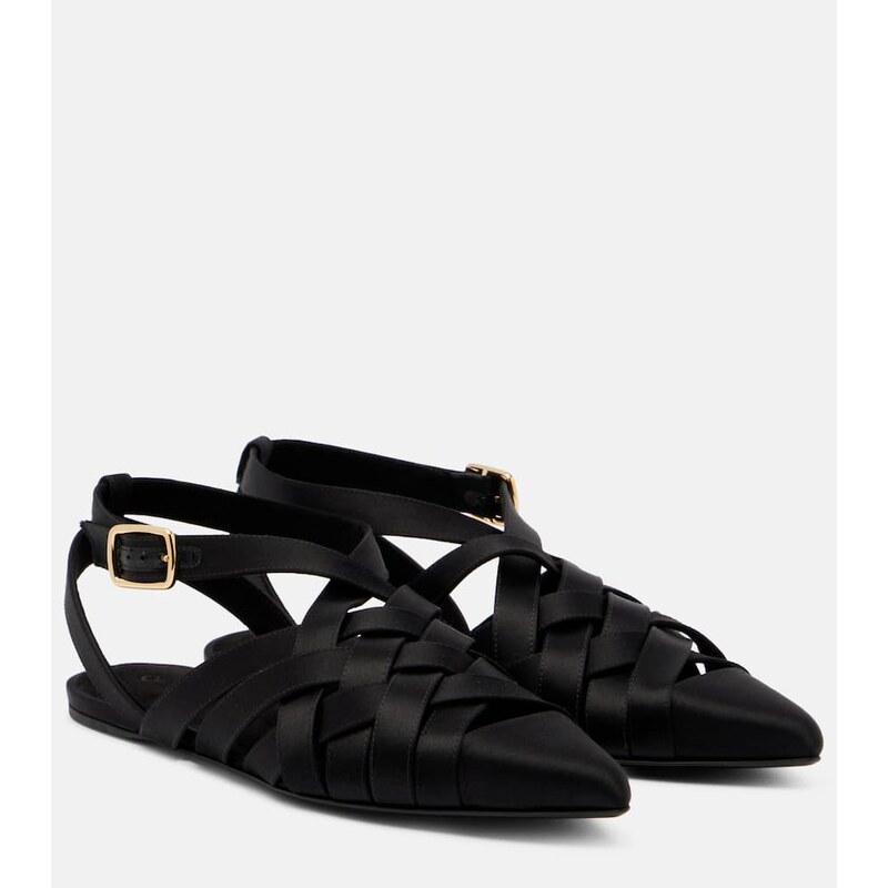 Loro Piana Silene satin sandals