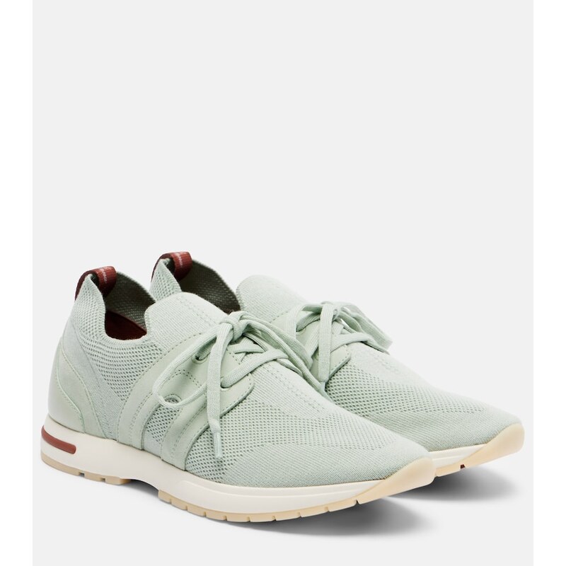 Loro Piana 360 LP Lady Flex suede-trimmed sneakers