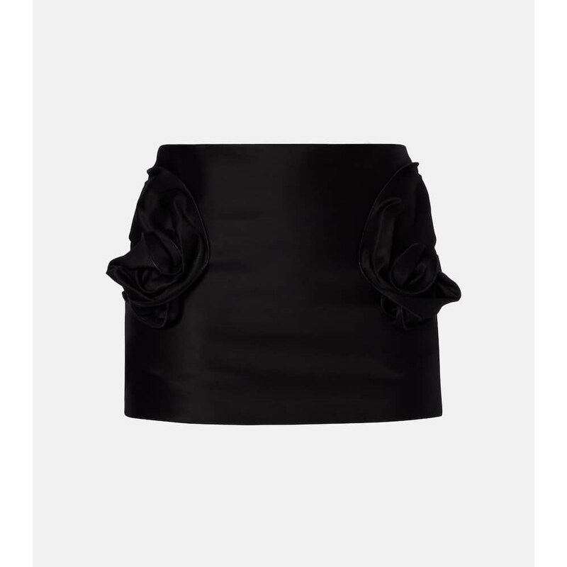Magda Butrym Floral-appliquÃ cotton miniskirt