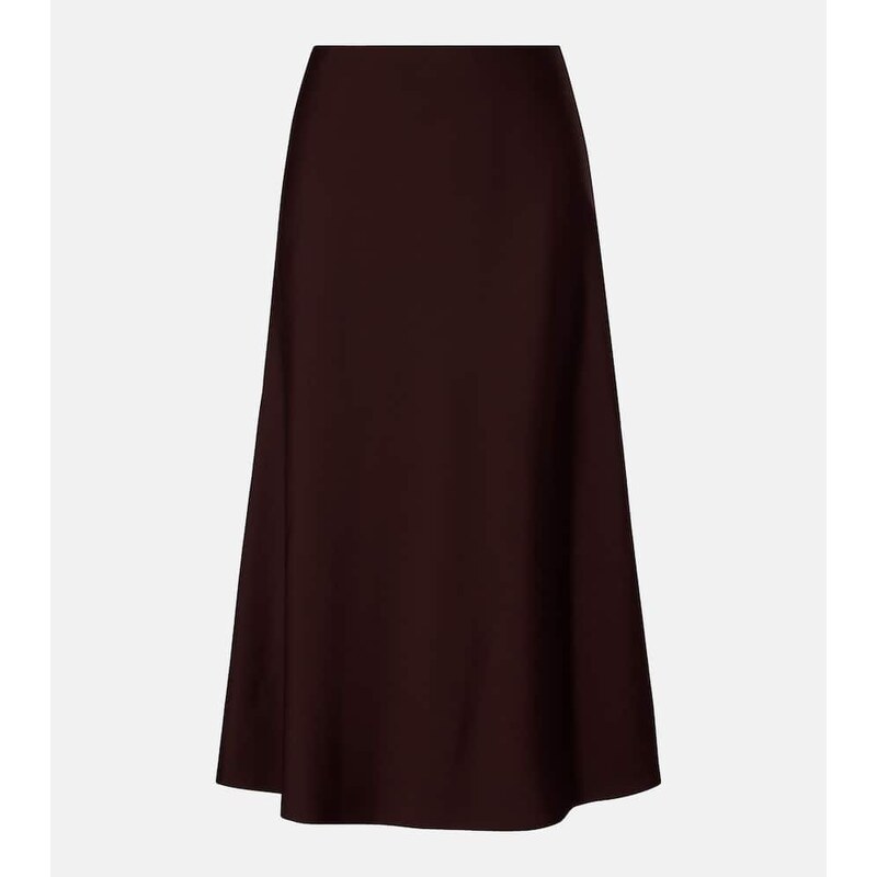 Brunello Cucinelli Wool-blend midi skirt