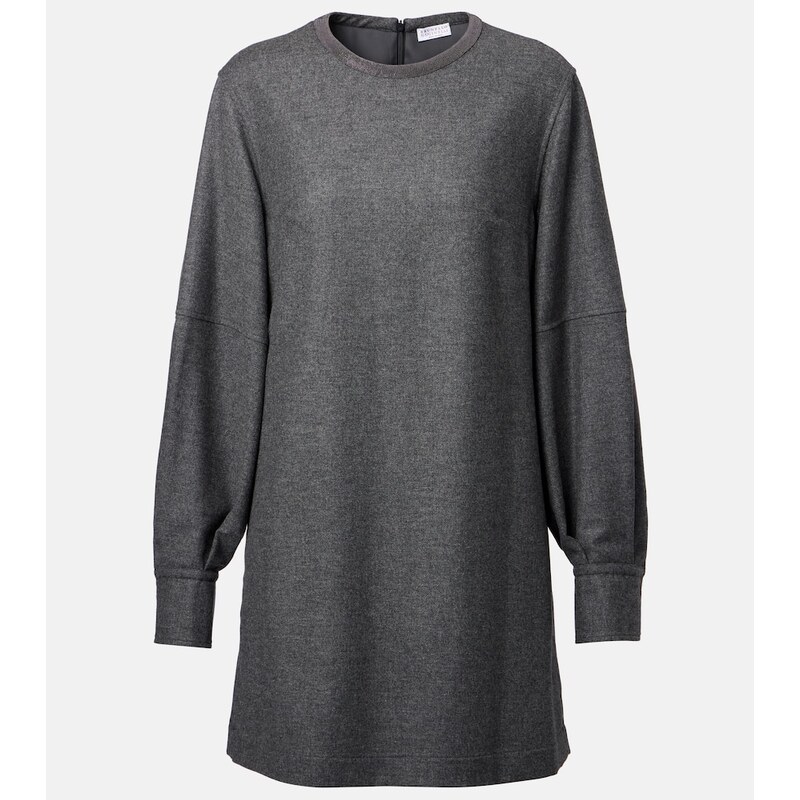 Brunello Cucinelli Wool and cashmere minidress