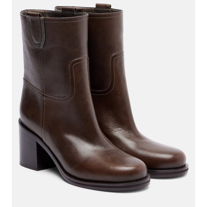 Brunello Cucinelli Leather ankle boots