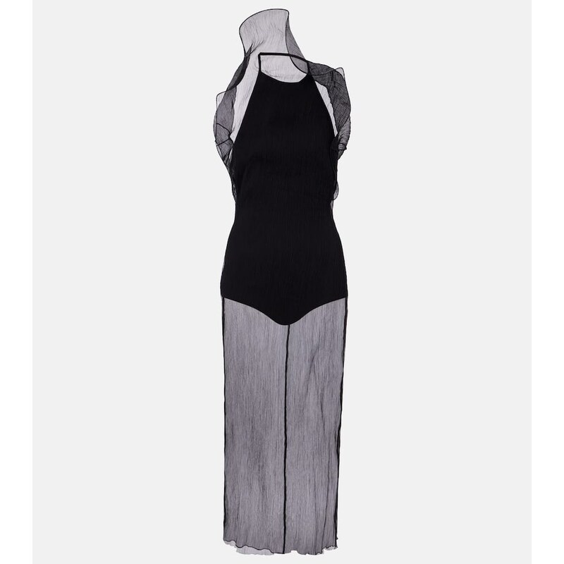 Magda Butrym Sheer silk organza midi dress