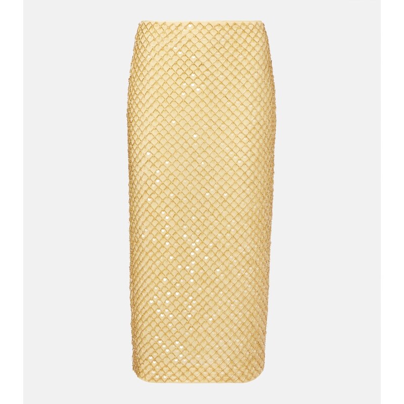 Veronica Beard Allora beaded midi skirt
