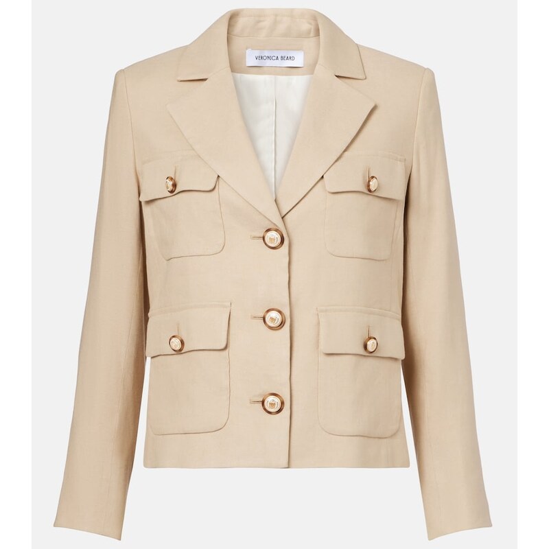 Veronica Beard Schuyler linen-blend blazer