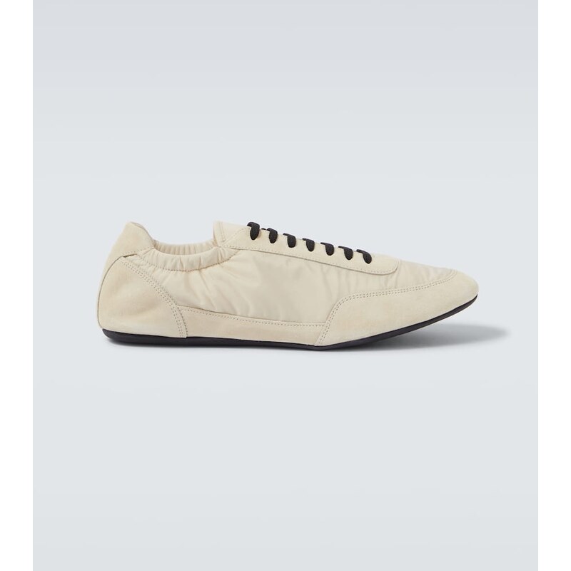 Prada Collapse Re-Nylon and suede sneakers