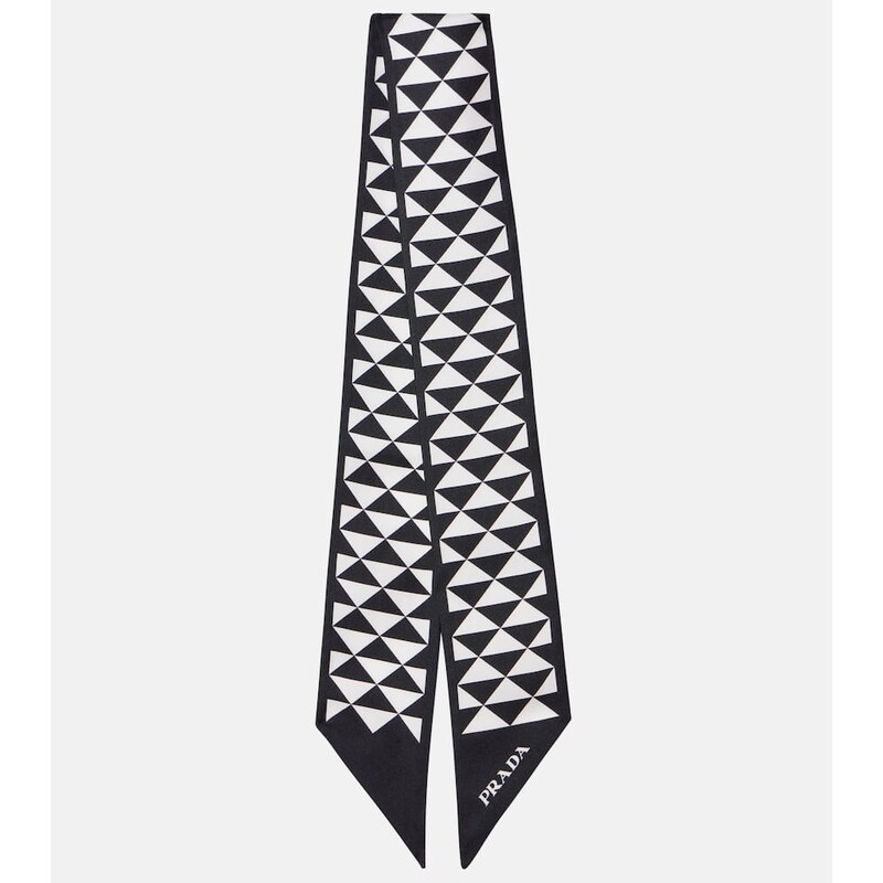 Prada Printed silk twill scarf