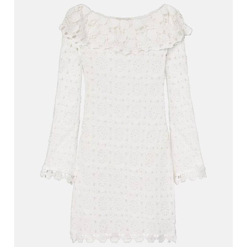Rixo Envalira cotton crochet minidress