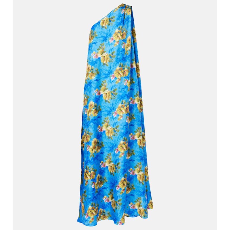 La DoubleJ Roy floral silk twill maxi dress