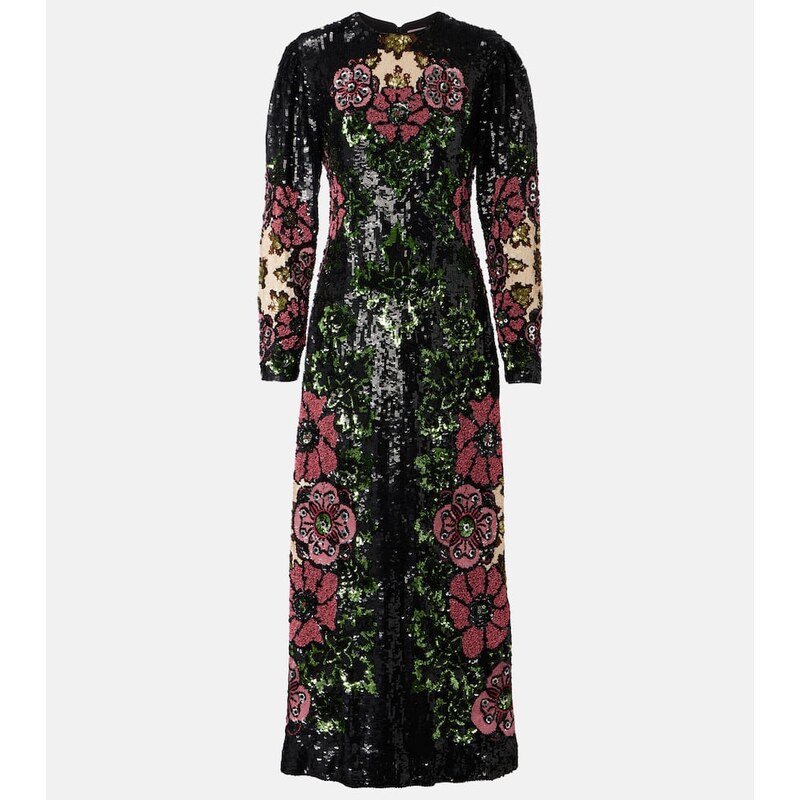 La DoubleJ Clingy Swing sequined maxi dress