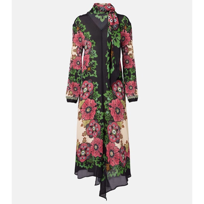 La DoubleJ Karis floral midi dress