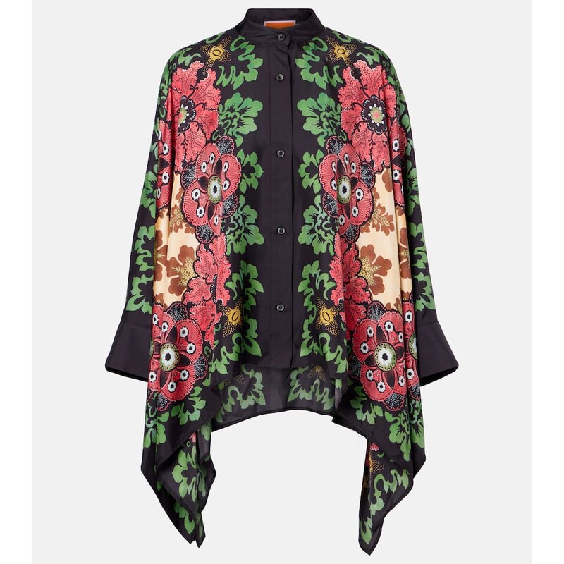 La DoubleJ Foulard printed silk twill shirt