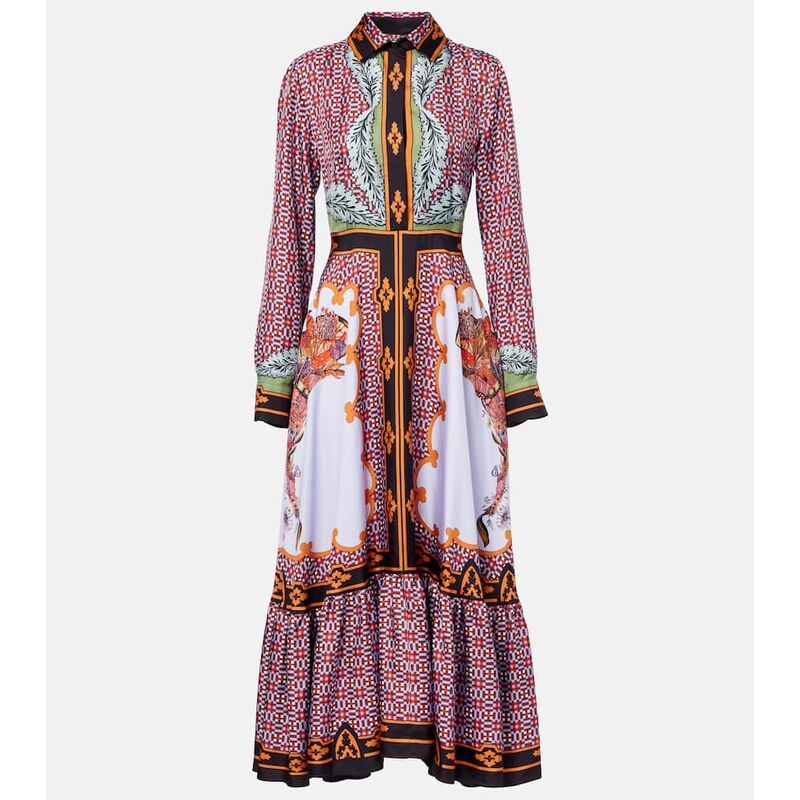La DoubleJ San Pietro printed silk maxi dress