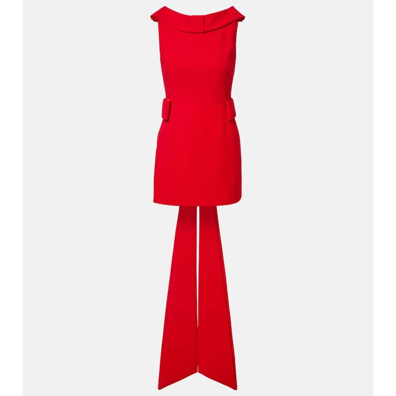 The New Arrivals Ilkyaz Ozel Daphne bow-detail crÃªpe minidress