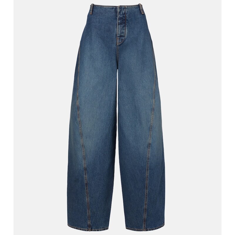 Alaïa Mid-rise barrel-leg jeans