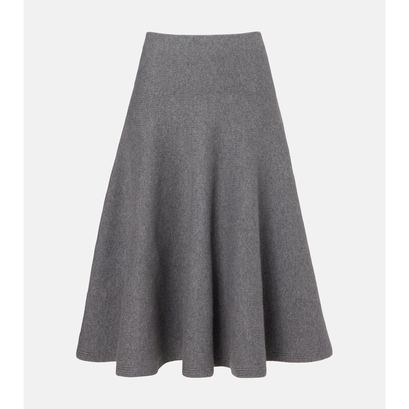 Alaïa Cashmere-blend midi skirt