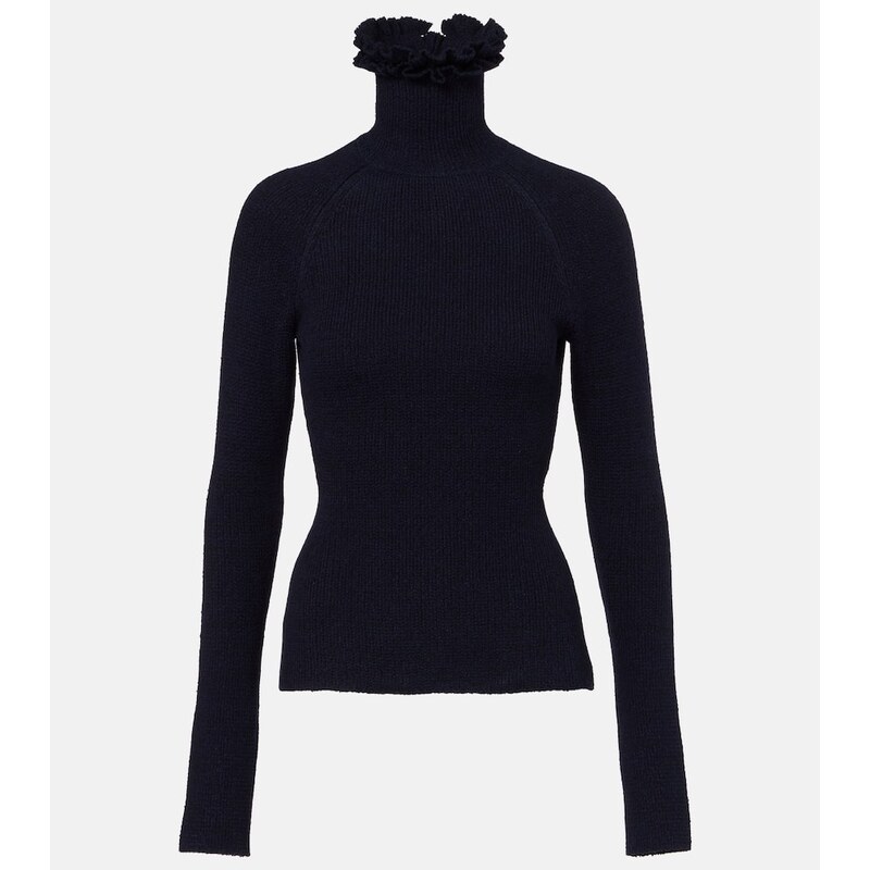 Alaïa Wool and silk-blend turtleneck sweater