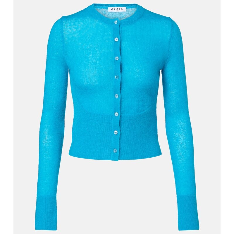 Alaïa Mohair and wool-blend cardigan