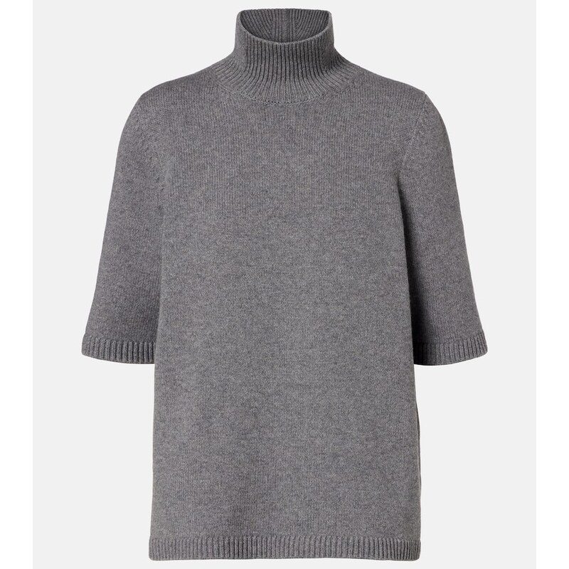 Alaïa Knitted cashmere-blend turtleneck top