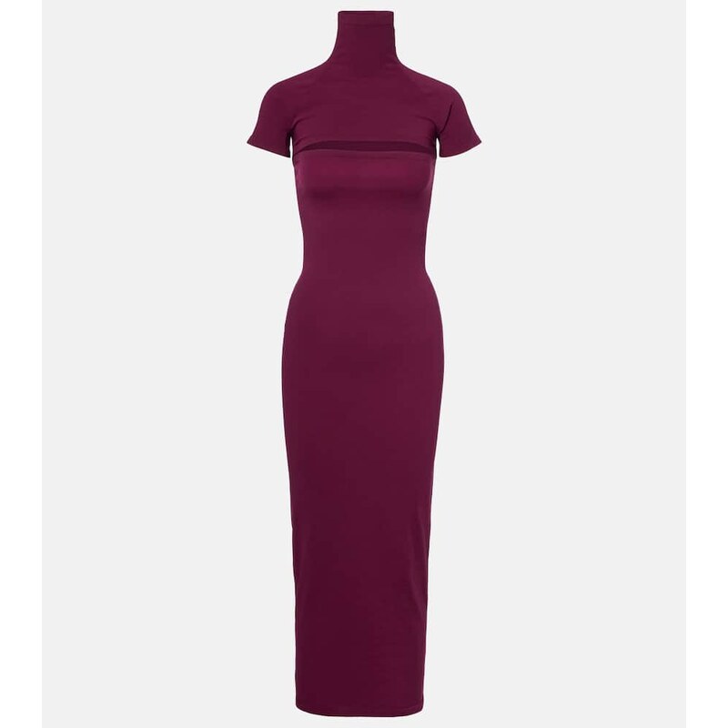 Alaïa Second-Skin jersey midi dress