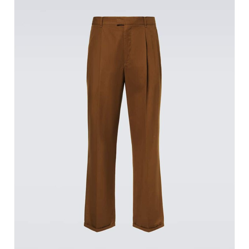 The Row Belamy cotton-blend gabardine straight pants