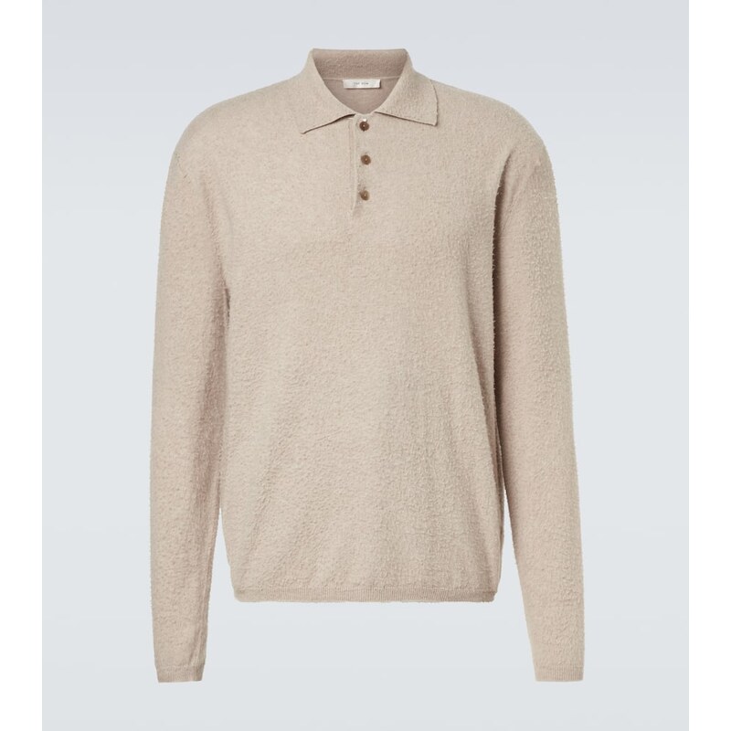 The Row Almot cotton polo sweater