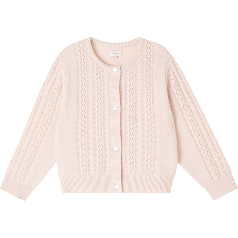 Donsje Cable-knit wool cardigan