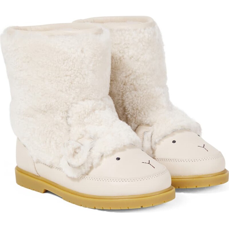 Donsje Wadou wool-trimmed boots