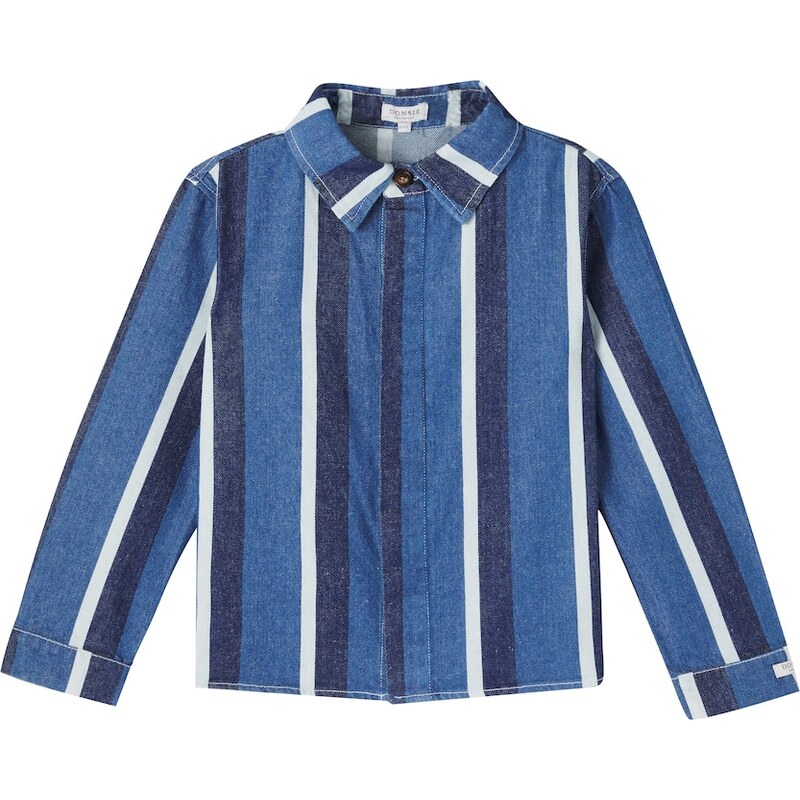 Donsje Ditmer striped denim overshirt