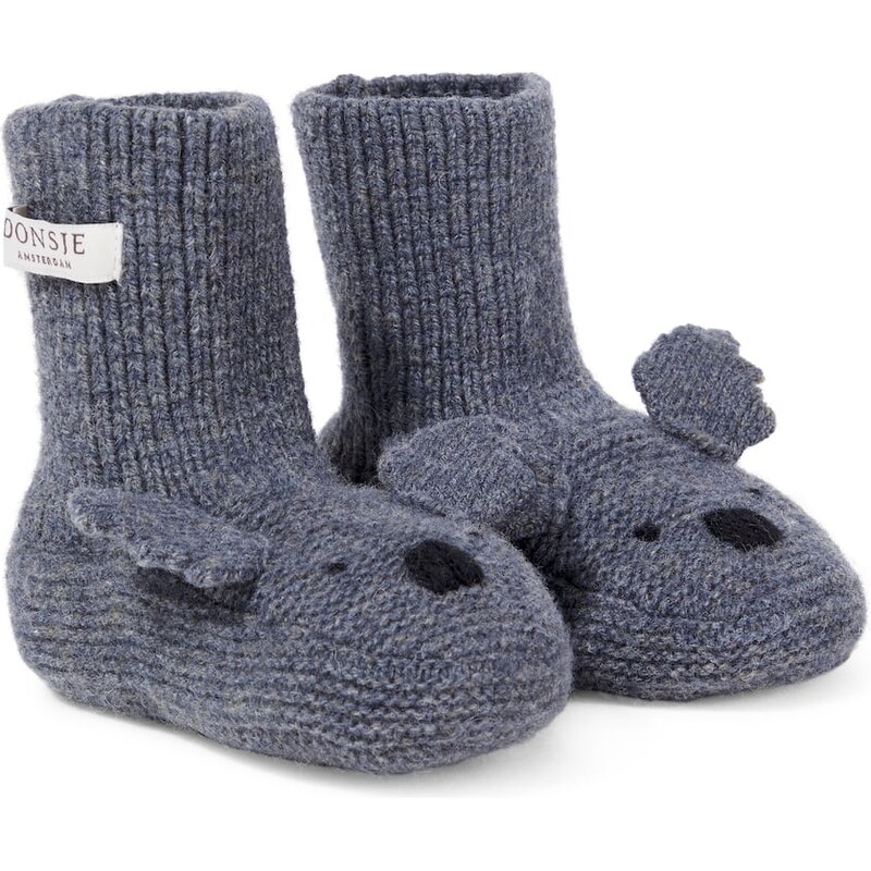 Donsje Baby Maicer knitted wool booties