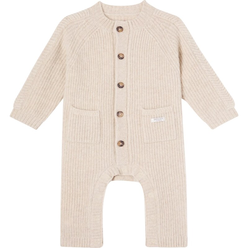 Donsje Baby Geertje ribbed-knit wool jumpsuit