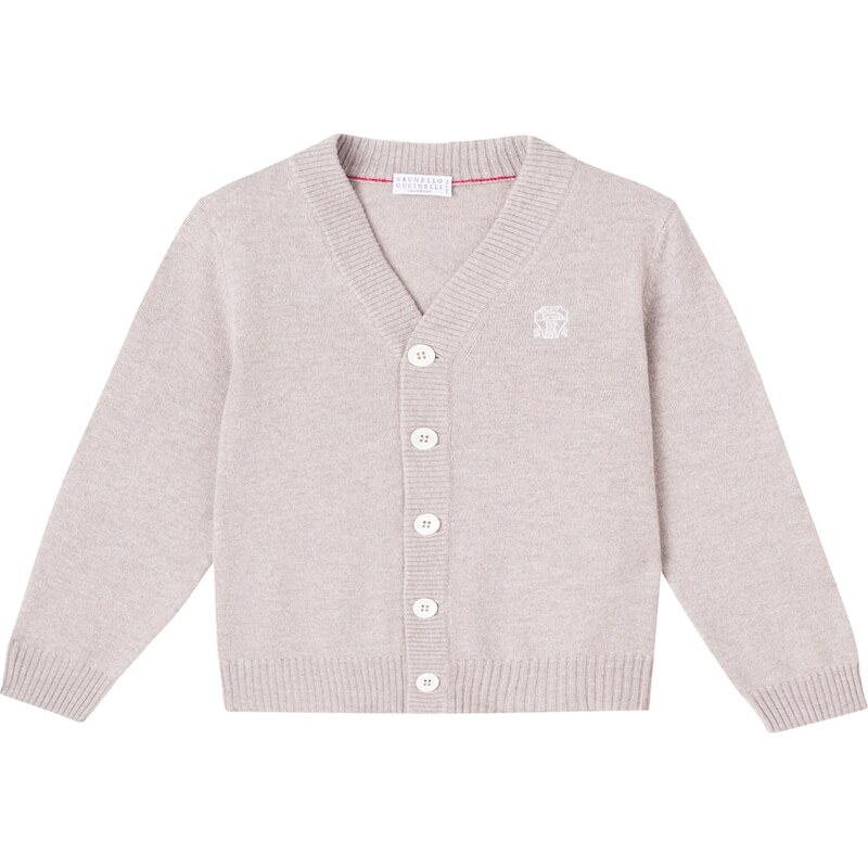 Brunello Cucinelli Kids Embroidered cashmere cardigan