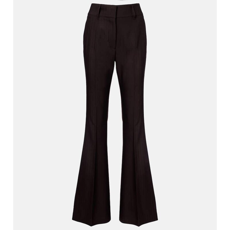 Gabriela Hearst Rhein high-rise wool flared pants