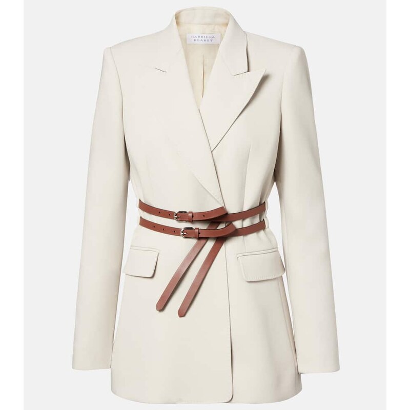 Gabriela Hearst Belted wool blazer