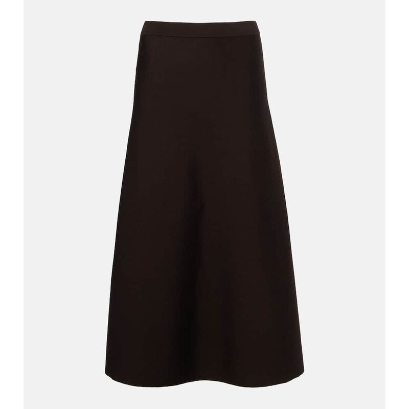 Gabriela Hearst Wool, silk, and cashmere midi skirt