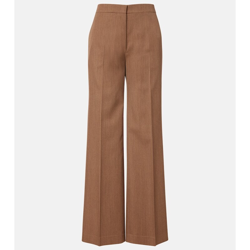 Fforme Agel high-rise virgin wool wide-leg pants