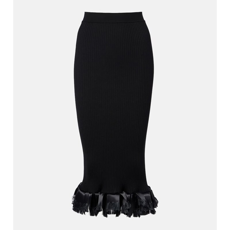 Fforme Riley wool-blend midi skirt