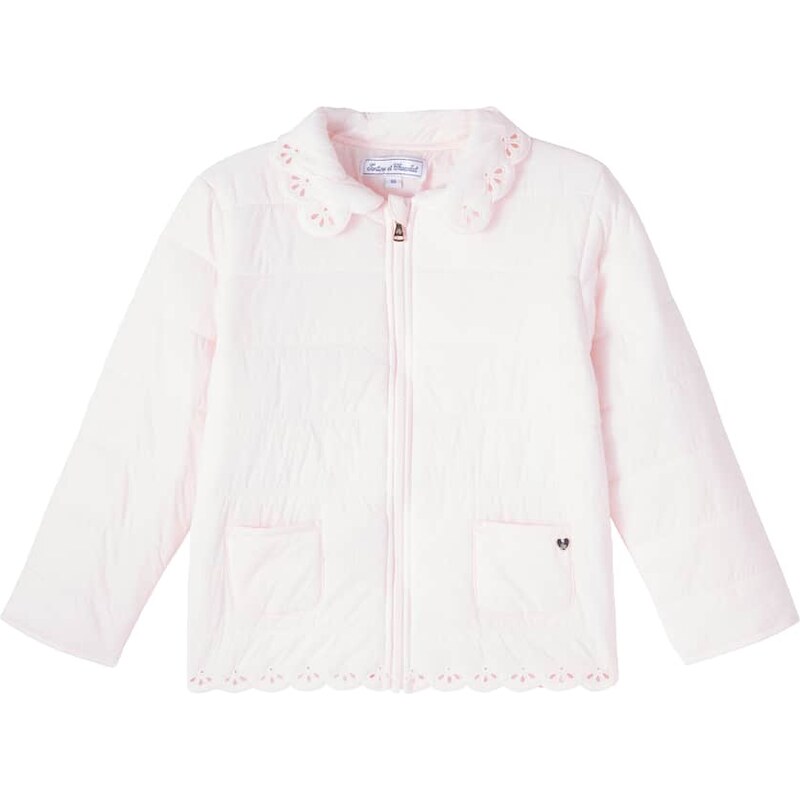 Tartine et Chocolat Broderie anglaise puffer jacket