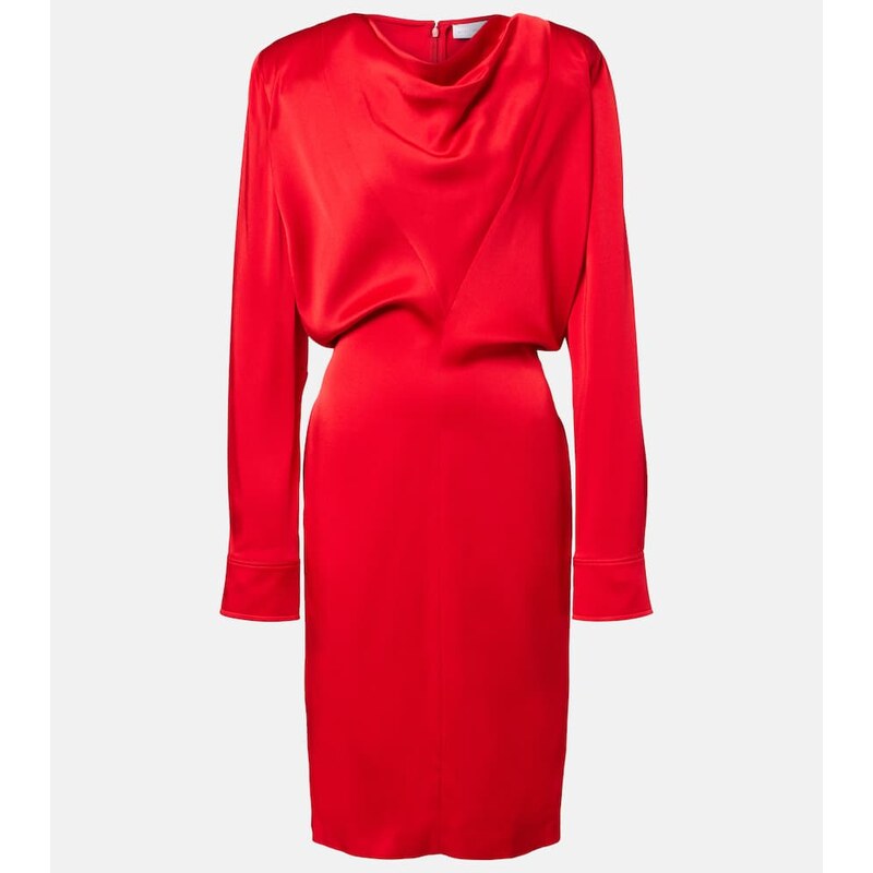Stella McCartney Cowl neck satin midi dress