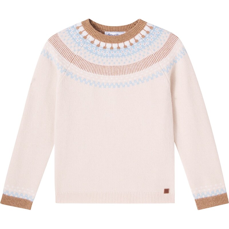 Tartine et Chocolat Wool jacquard sweater
