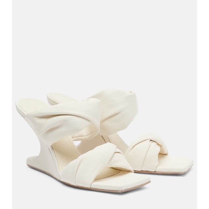 Rick Owens Twisted Cantilever 80 leather mules