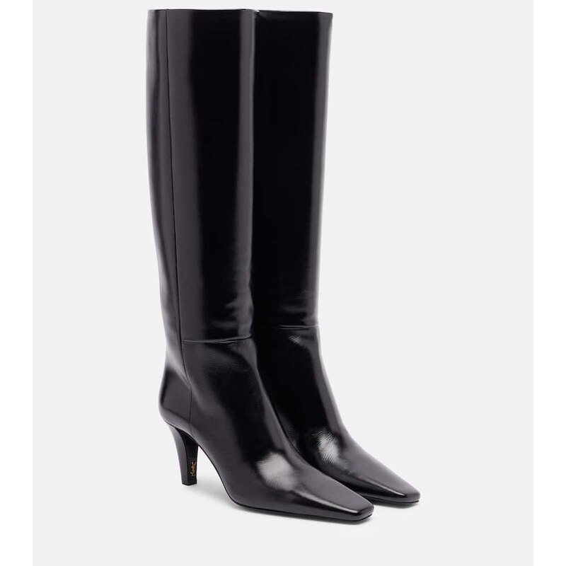Saint Laurent Jill 75 leather knee-high boots