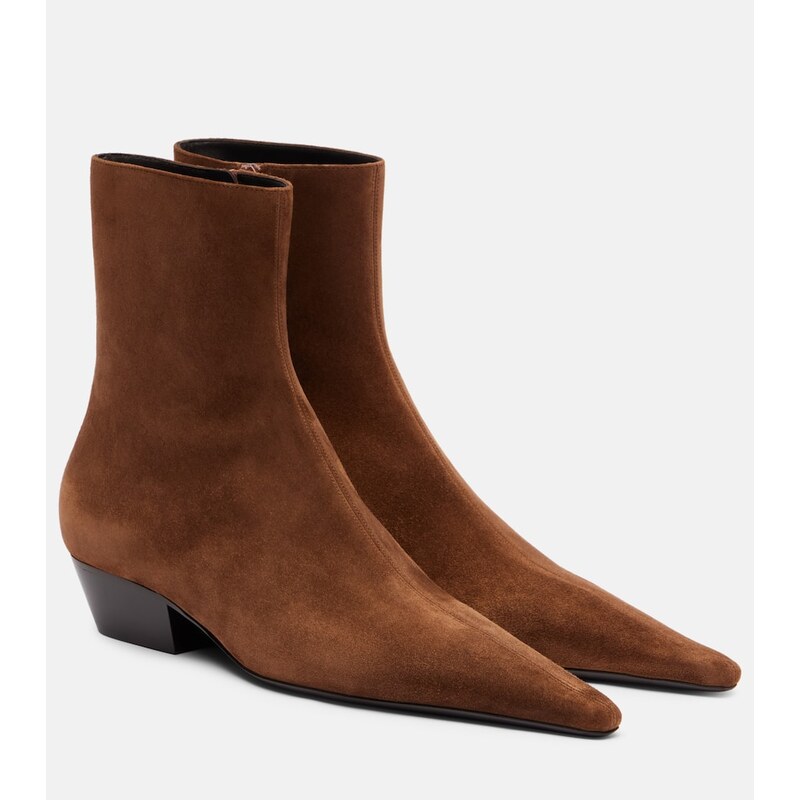 Saint Laurent Jill 30 suede ankle boots