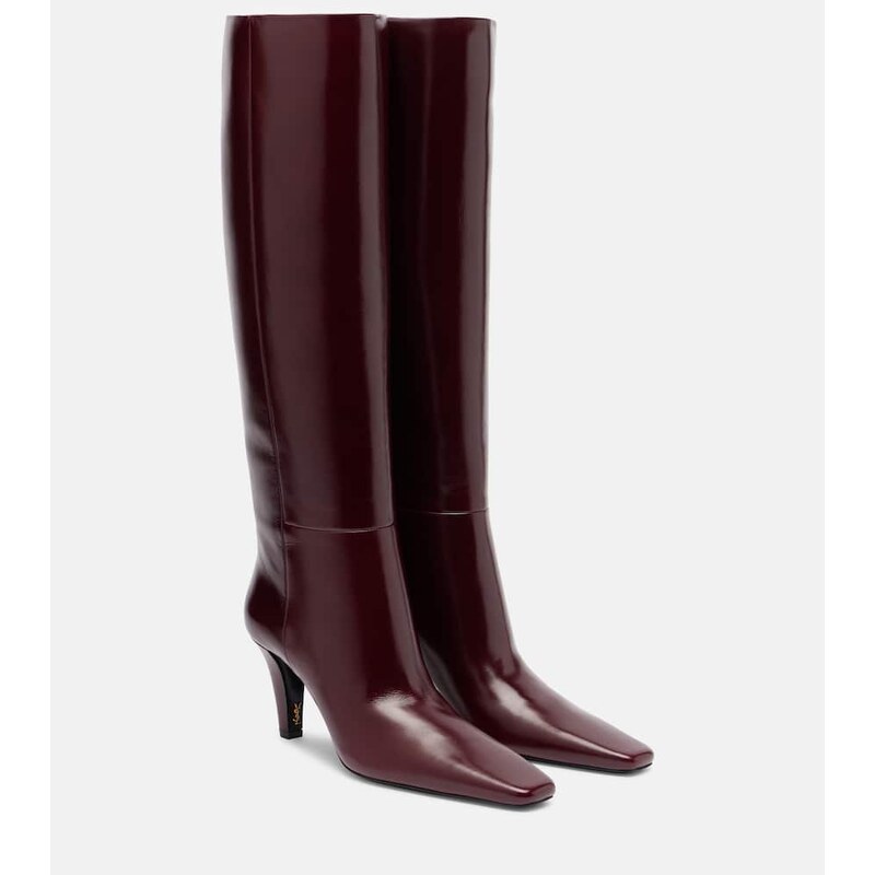 Saint Laurent Jill 75 leather knee-high boots
