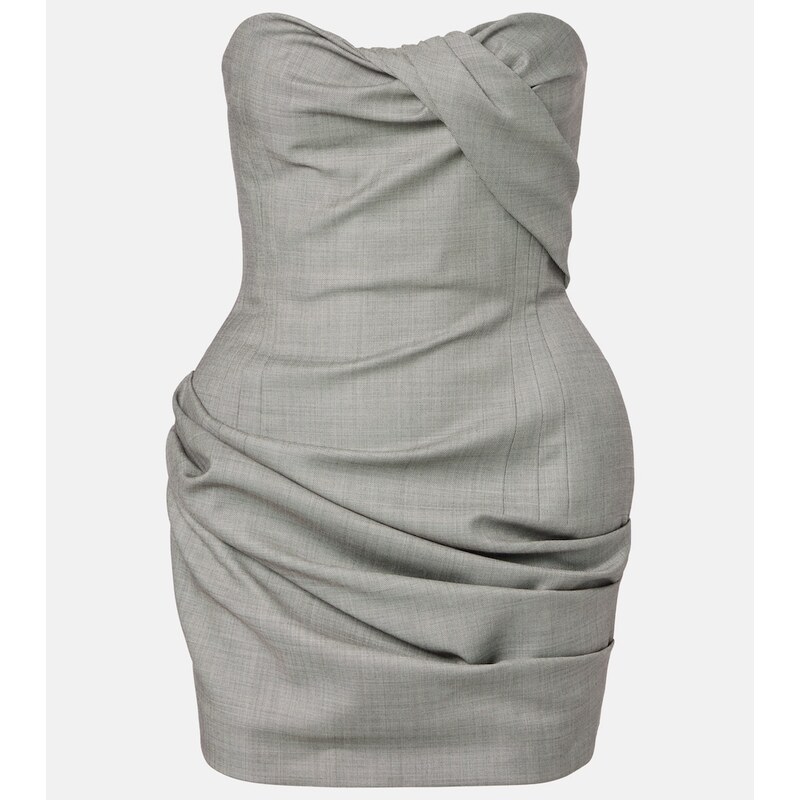 Magda Butrym Draped wool corset dress