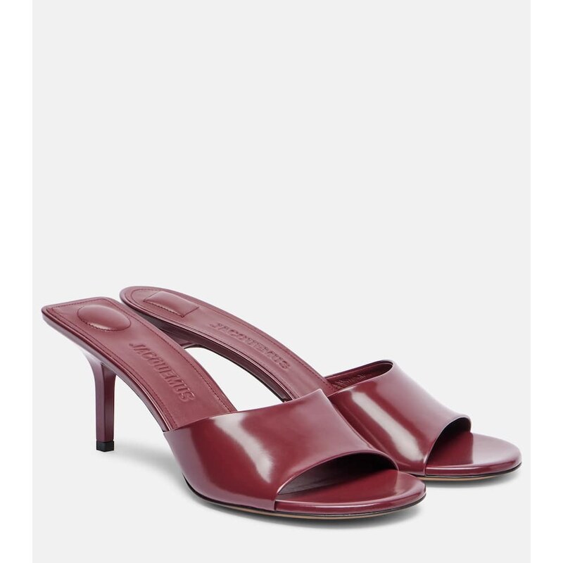 Jacquemus Cubisto 70 leather mules